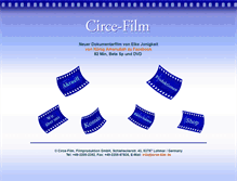 Tablet Screenshot of circe-film.de